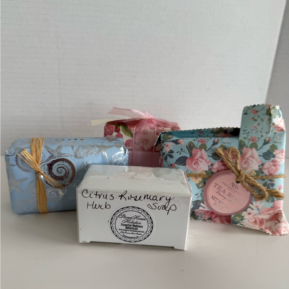 Grouping of Six Bars of Luxury Soap Brand New in Packages